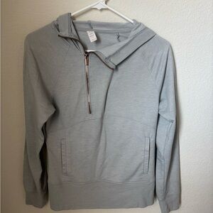 Light Gray Half-Zip Sweater